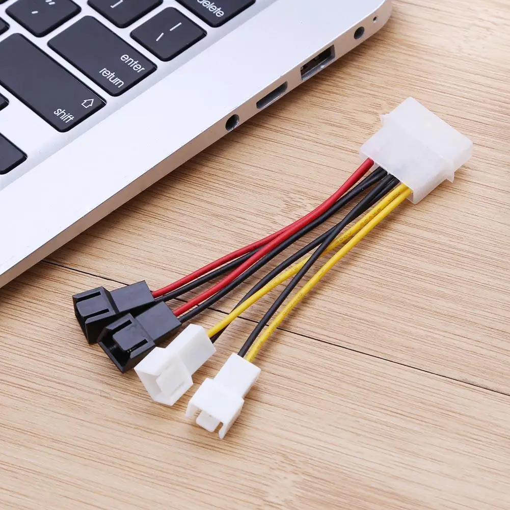 1 шт. размер: 4-контактный Molex-3-Pin вентилятора Мощность кабель в комплект поставки