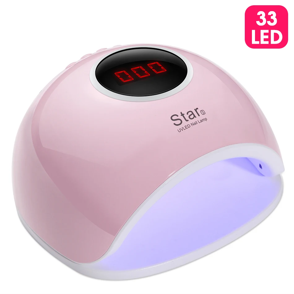 Светодиодная УФ лампа для маникюра ViiNuro сушилка ногтей всех видов геля с ЖК