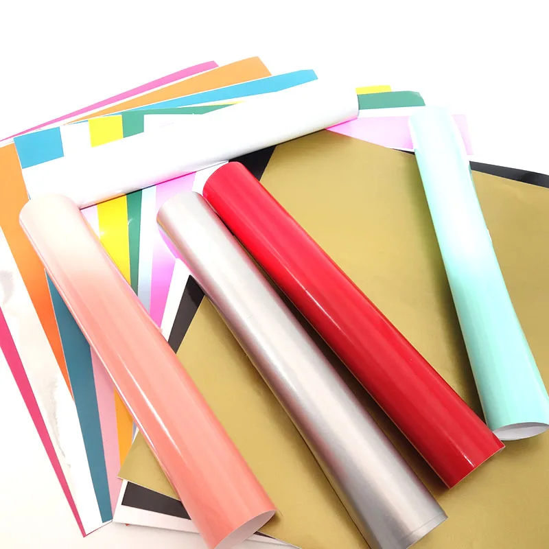 Золотистая/Серебристая самоклеящаяся виниловая пленка в рулоне Перманентная