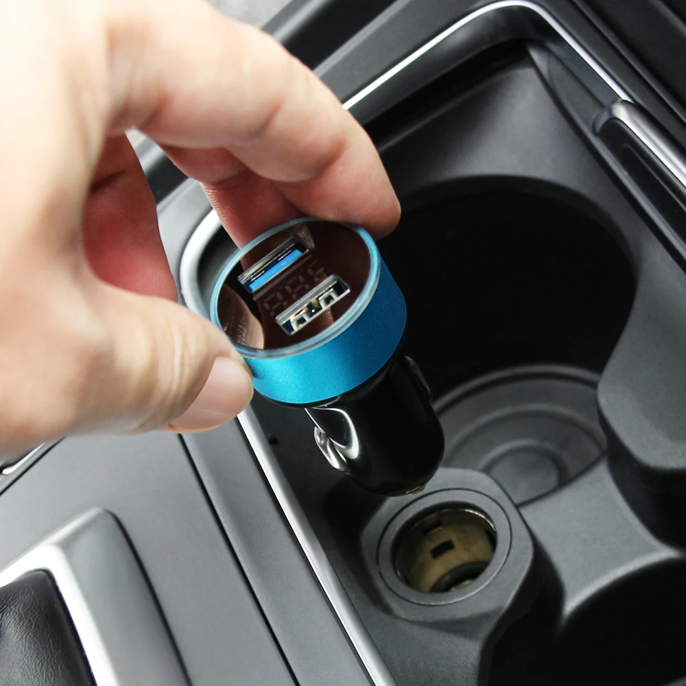 LED Display Dual USB Car Charger For Audi A3 A4 B6 B8 A6 C5 C6 80 B5 B7 A5 Q5 Q7 TT 8P 100 8L C7 8V A1 Q3 | Автомобили и