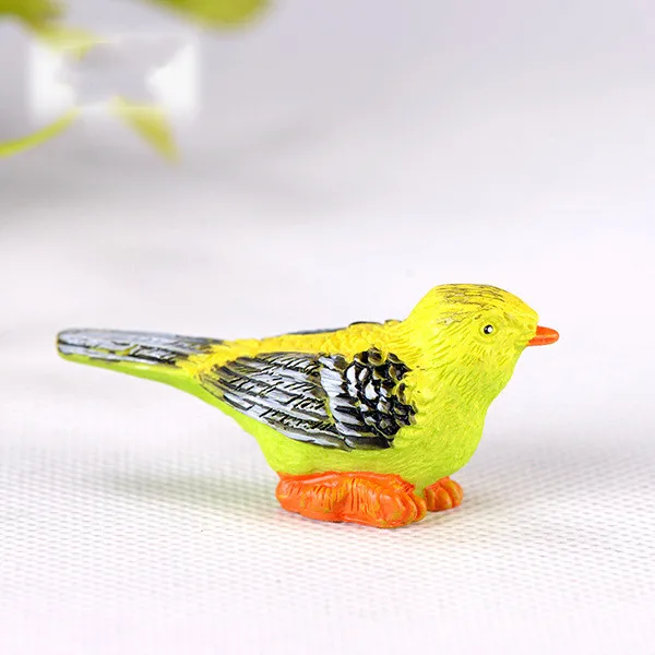 Моделирующие животные красочные птицы аниме фигурки креативные полимерные