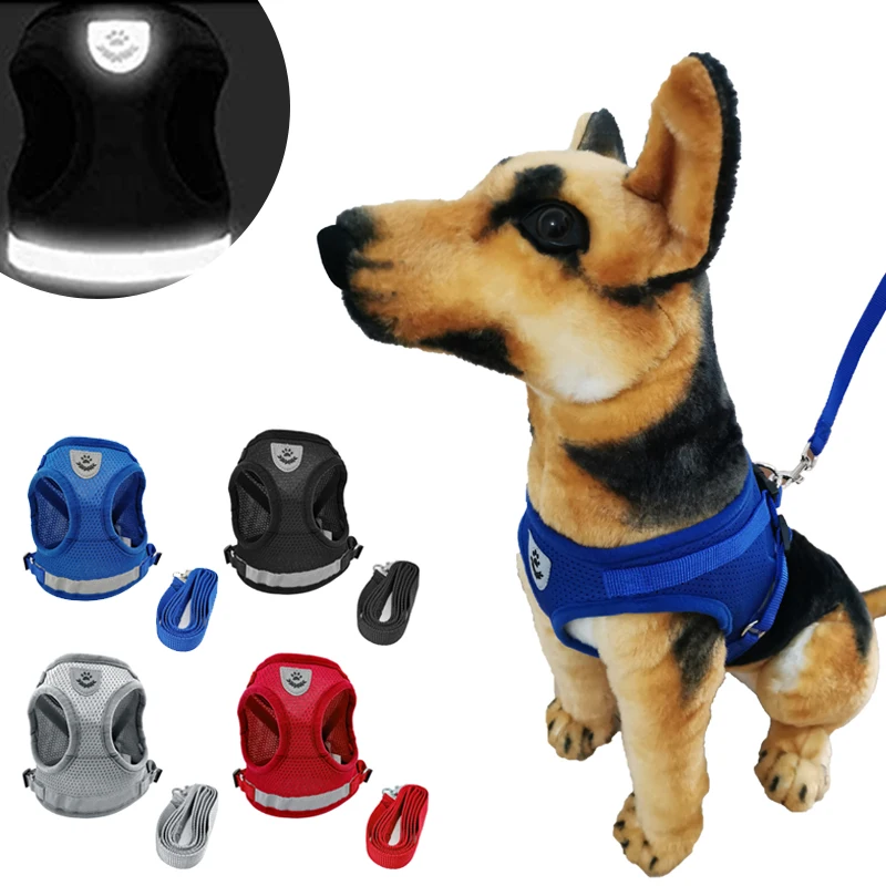

Harness For Small Dogs Harness Dog Small Medium Dog Harness No Pull Pet Collar Leash Set Chihuahua Pug Bulldog Cat