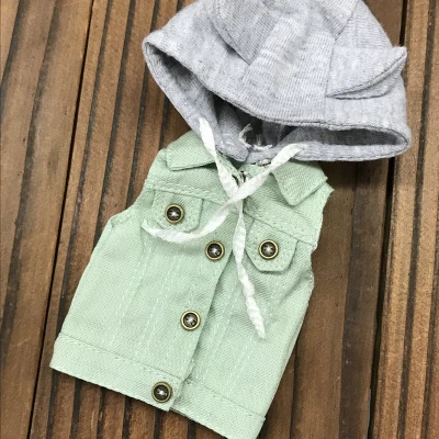 Blyth куртка с капюшоном Озон джинсовое пальто кукольный наряд(Fit blyth, BJD, озон, pullip, лат, licca, ob, kurhn, 1/6 кукла - Цвет: mint