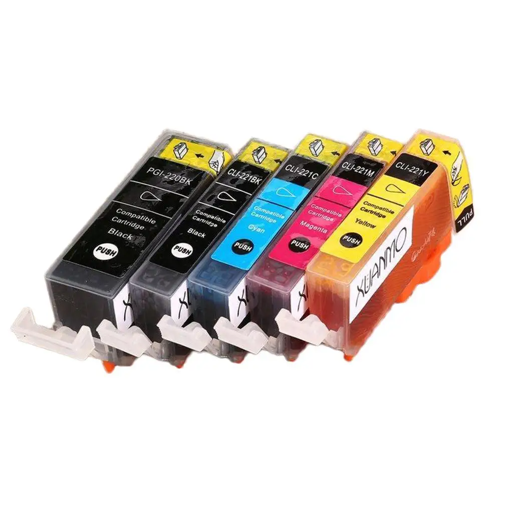 

5 PACK New Ink Cartridge Set for CLI-221 PGI-220 Pixma MP560 LN