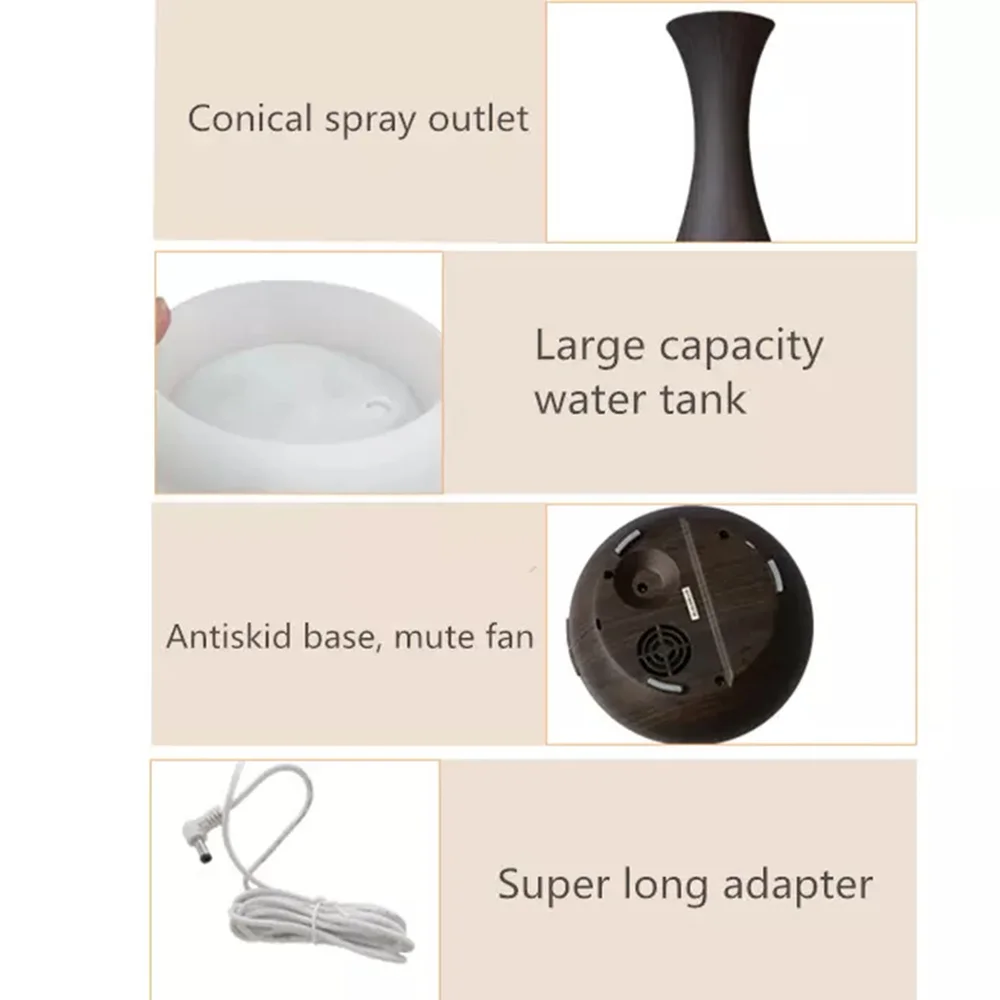 Диффузор ароматерапия Арома диффузор 400 мл ультразвуковой распылитель масла