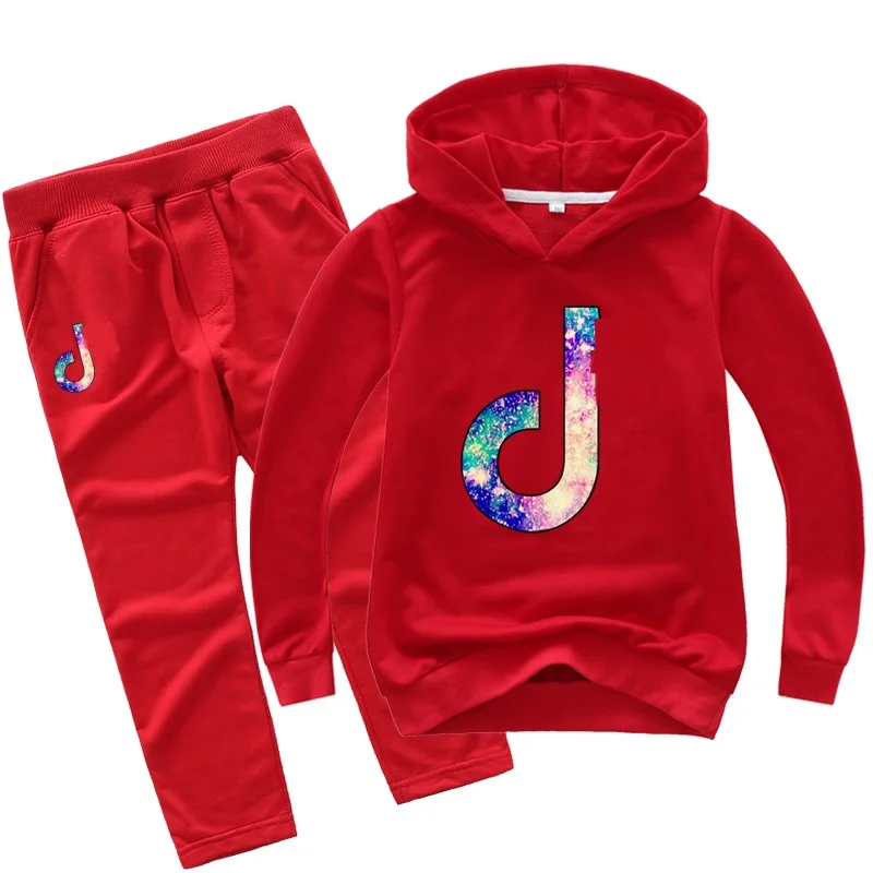 

2-16Y Lovely Note Clothing Children Clothes Toddler Boys Clothes Sets Teenagers Girls Hoodies Pants 2pcs Sets Sport Suits 5142