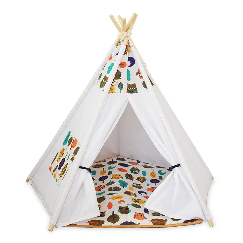 Вигвам для собак/кошек подстилка дома моющийся переносной всесезонный прожектор