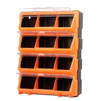12 bins storage tool case plastic parts storage hardware grid craft cabinet tool case drawer