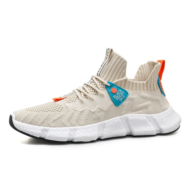 

large size 2021 New Men's Lightweight Running Breathable coconu Shoes Outdoor Sneakers Mesh cloth Casual Shoes