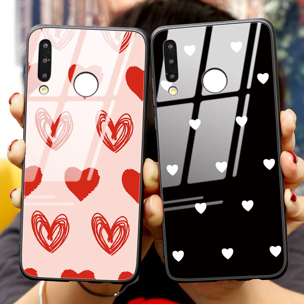 Рождественские чехлы со снеговиком из закаленного стекла для huawei P10 P30 P Smart P20 Lite