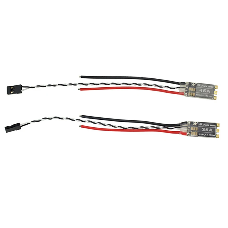 Cyclone 35A/45A BLHeli_S Поддержка D Shot 150/300/600 ESC встроенный светодиодный источник питания 2 6S