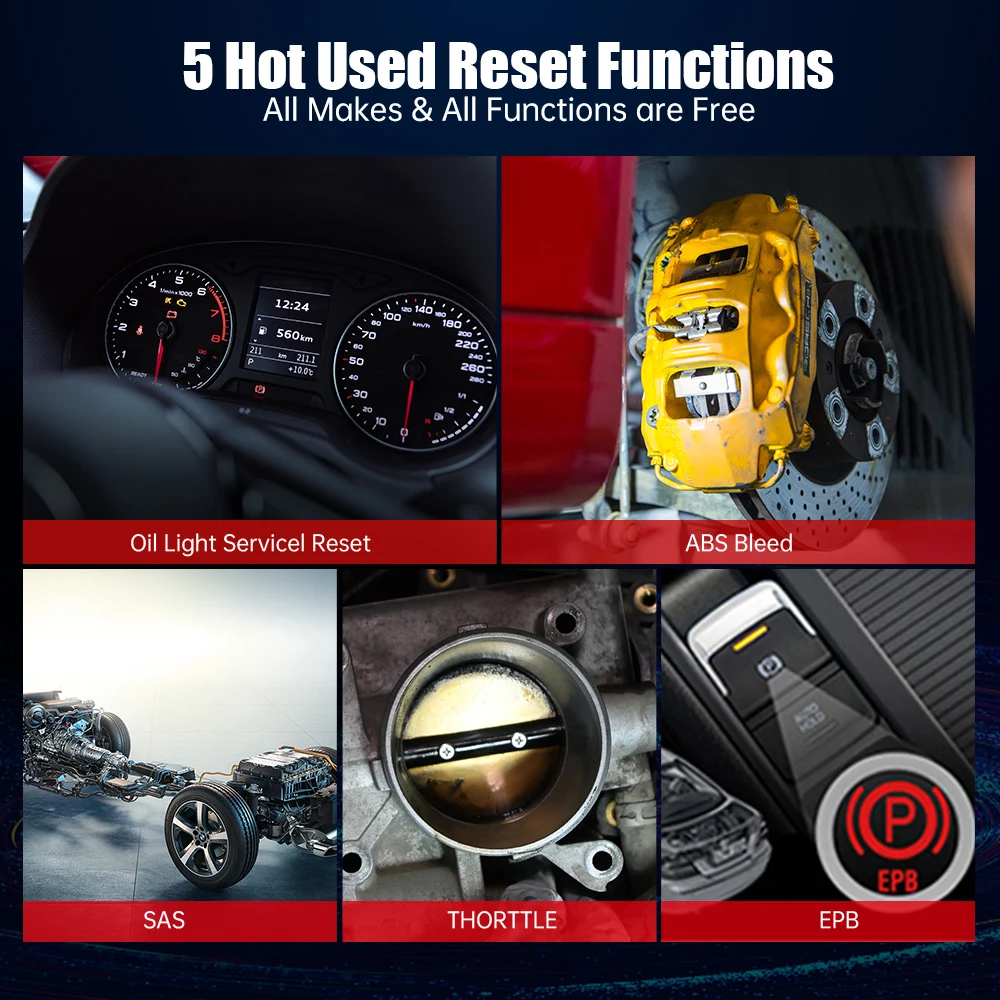 Диагностический сканер OBD2 диагностический VDIAGTOOL VT100 2022 для коробки передач ABS SRS
