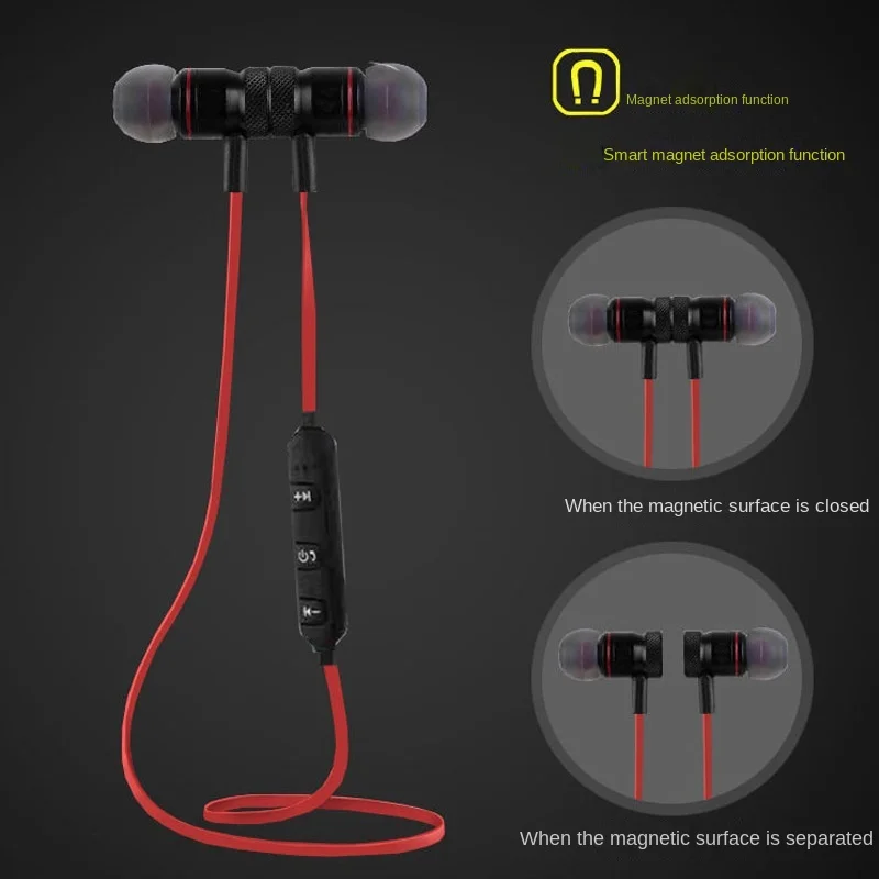 Магнитная гарнитура Bluetooth 5 0 в стиле шеи Беспроводные спортивные