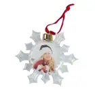 Рождественский прозрачный фотошар, пластиковая подвесная фотография с пятью звездами, круглый шар, подарки для детей, подвесное украшение для рождественской елки