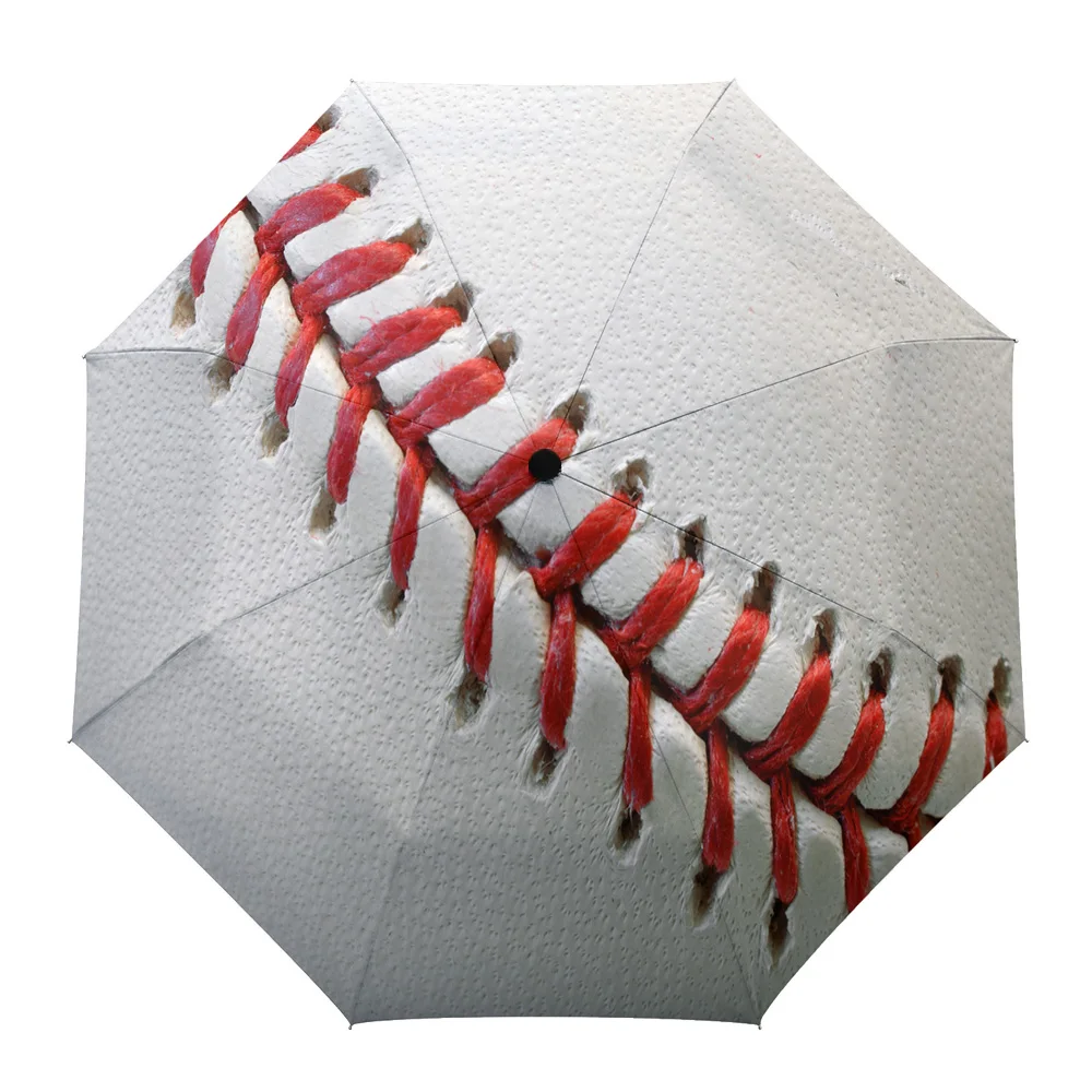 Спортивная бейсбольная строчка красный белый восемь костей автоматический