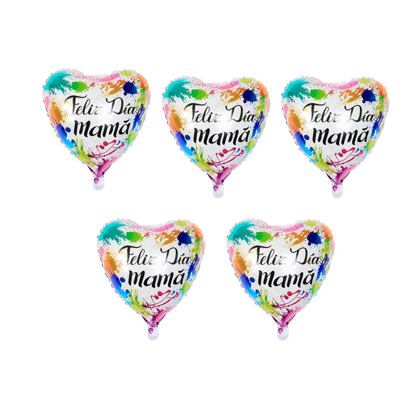 5 шт. фольгированные воздушные шары в форме сердца 18 дюймов | Дом и сад