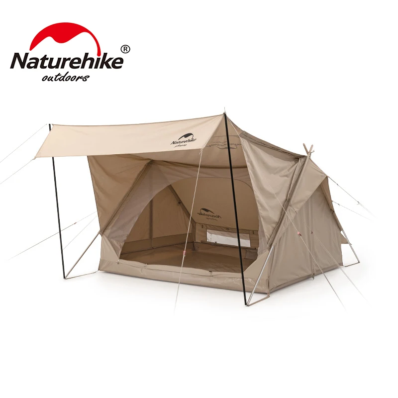 Verkaufen Naturehike Verlängern 4,8 2Person Große Bereich Outdoor Wasserdicht Sun Shelter Wandern Reisen Baumwolle Zelt NH20ZP011