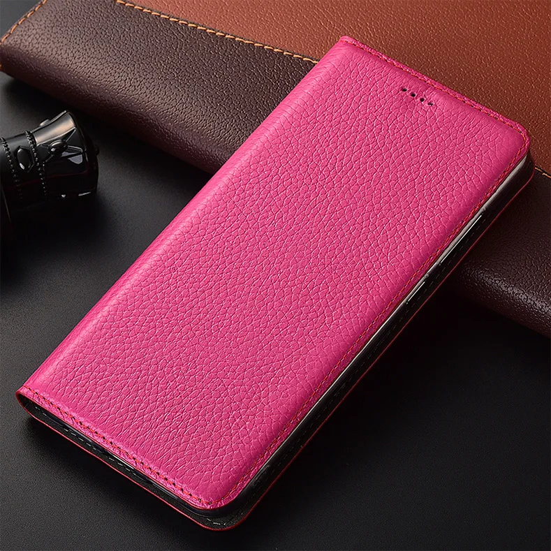 Деловой чехол из натуральной кожи с откидной крышкой для телефона Xiaomi Redmi Note 8 Pro/Redmi Note 8