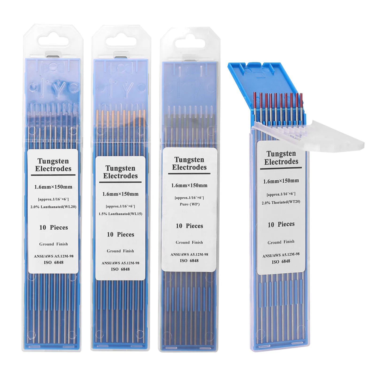 

Tungsten Electrodes Welding Rods 1.6*150/2.4*150 Welding Equipment Parts Weldings Torch Tungsten Pin Welding Electrodes Rods