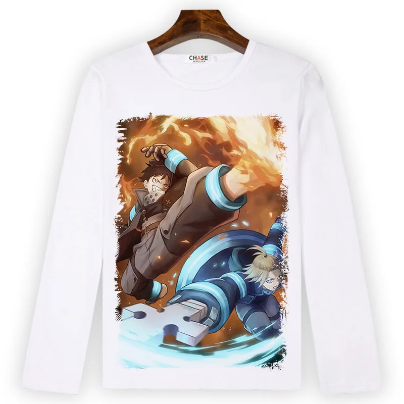 Футболка для косплея пожарной силы футболка с принтом ширры кусакабе