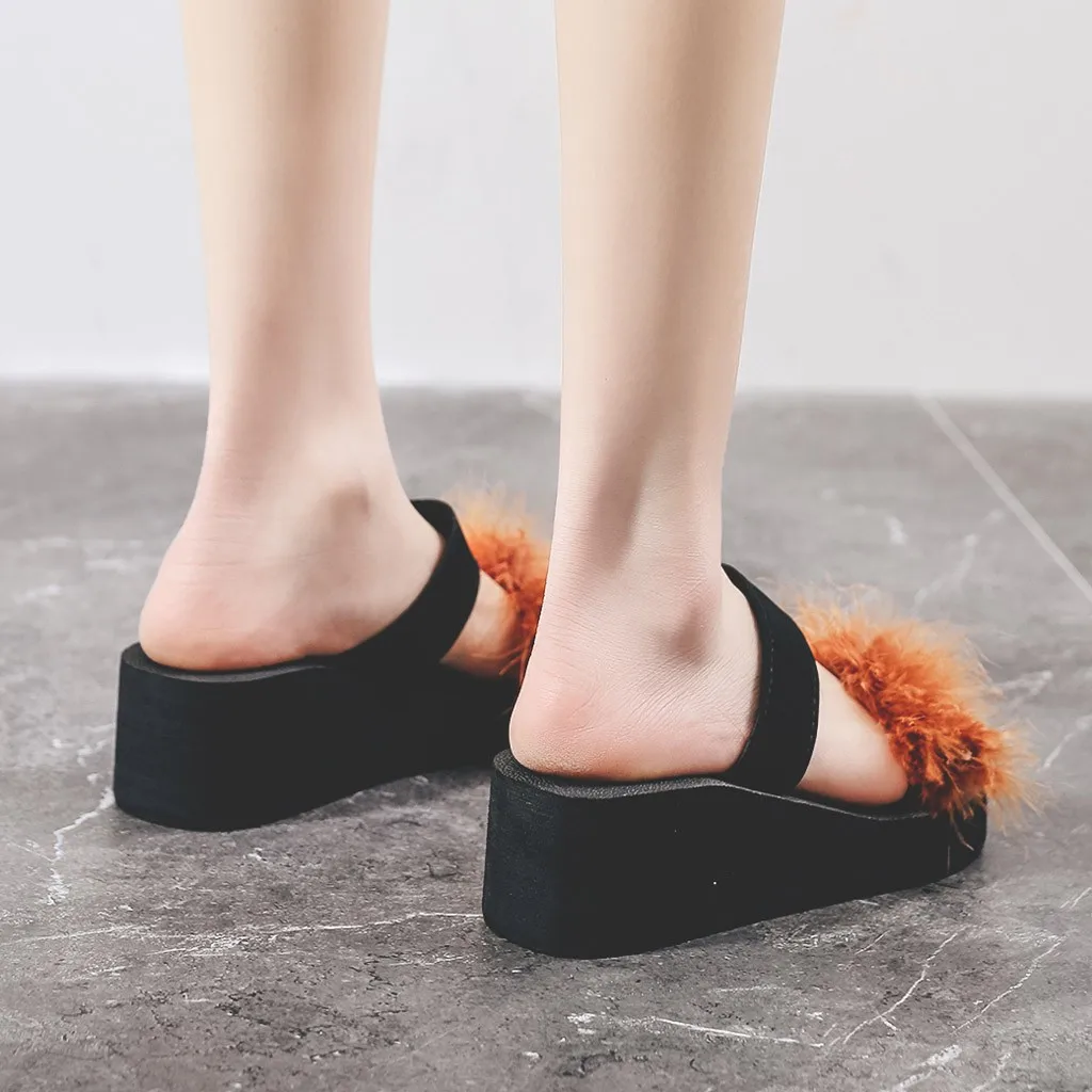 Женские пляжные шлепанцы на толстой подошве повседневные водонепроницаемые