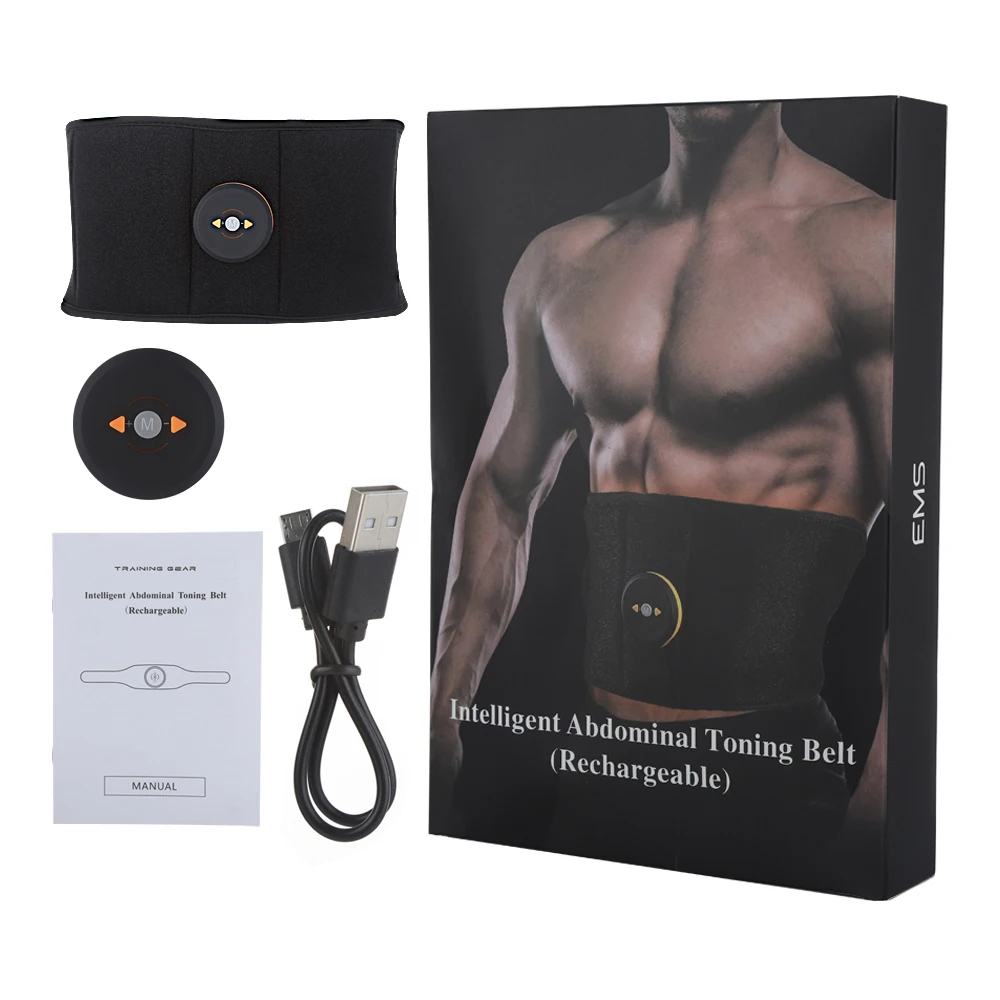 

EMS Abdominal Exerciser Muscle Stimulator Trainer Smart Slimming Belt Abdominal Apparatus Weight Loss Instrument Massager Unisex