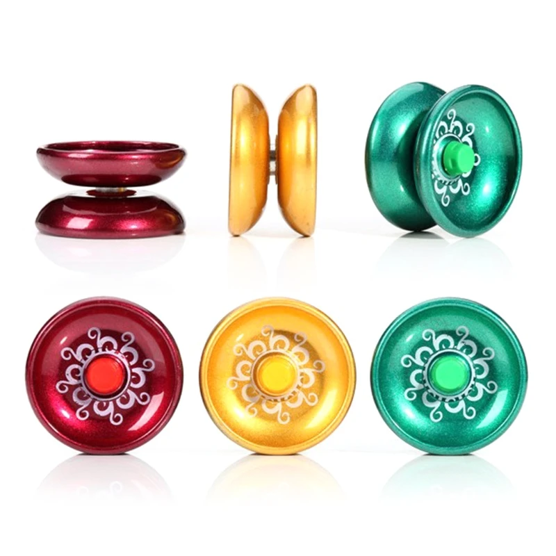 

Q9QB Classic Fashion Fun Alloy Yo-Yo Ball Early Educational Chlidern Toys Intelligence Training Party Gifts Stocking Fillers