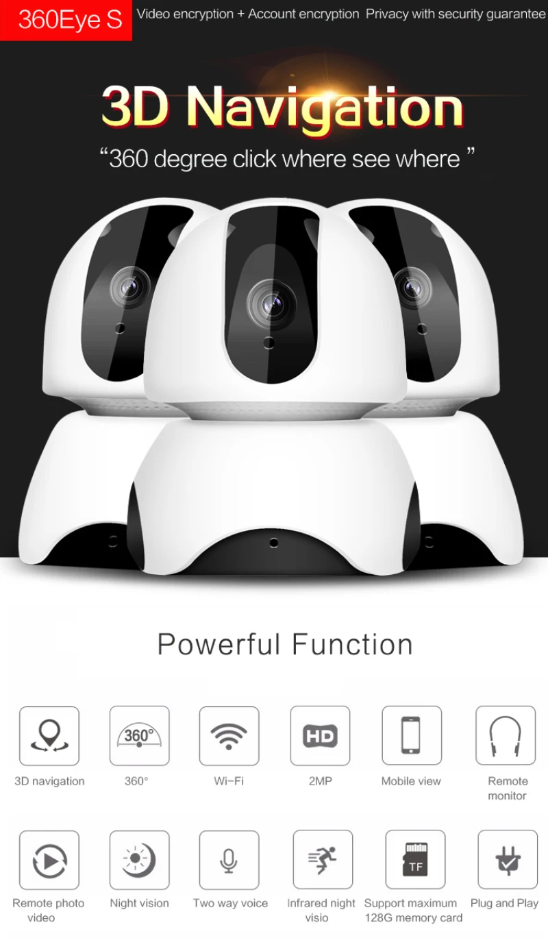 

New WIFI 1080P Smart Camera P2P Cam Webcam Camcorder CCTV Security Camera Wireless IP Camera Home Baby Pet Outdoor Surveilance