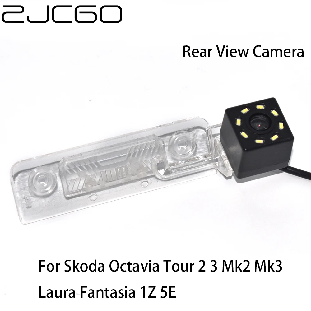 ZJCGO HD CCD Автомобильная камера заднего вида водонепроницаемая парковочная для Skoda