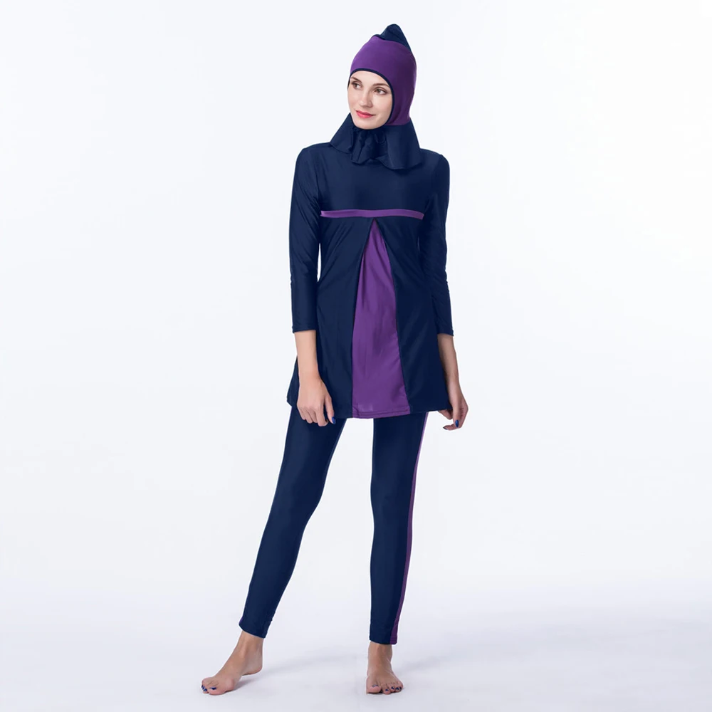 

Burkini Muslim Swimwear Women's Modest Fashion Swimsuit 54 Size Long Sleeve Hijab Islamic Borquini Indu Woman Clothes XXXL