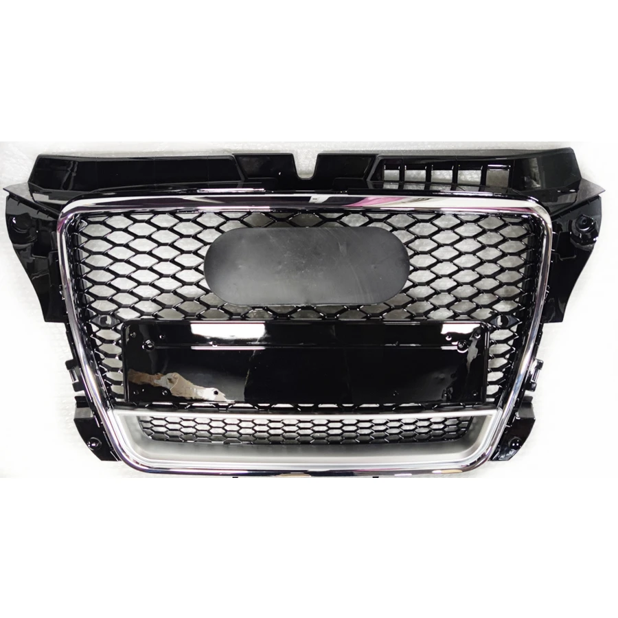 

Car Front Sport Hex Mesh Honeycomb Hood Grill Black for Audi A3/S3 8P 2009-2012 Black for RS3 Quattro Style Car Accessories NEW