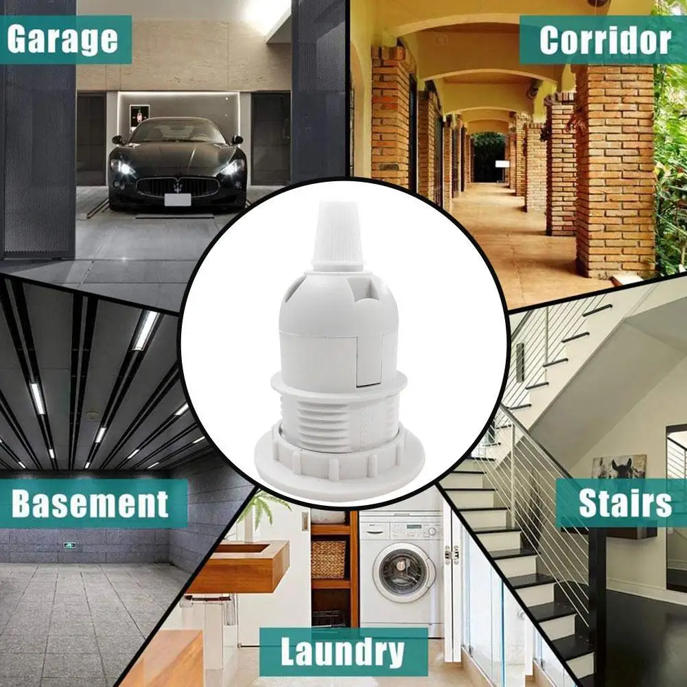 

E27 Lamp Houder Schroef Cap Socket Wit/Zwart Hanger Plafondlamp 53CA T5G5