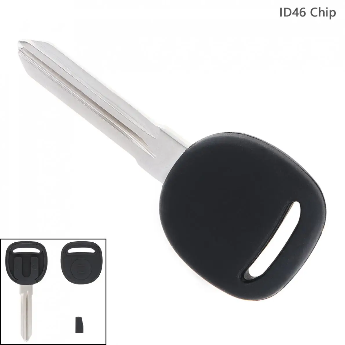 

Durable Straight Plate Transponder Ignition Key Uncut Blade and Blank ID46 Chips for Chevrolet Convenient Car Key Accessories