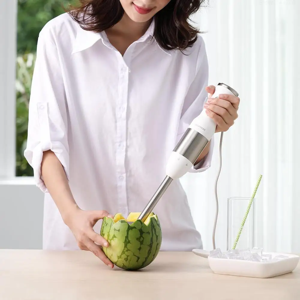 2019 New XIAOMI MIJIA QCOOKER CD-HB01 hand Blender Electric Kitchen Portable Food Processor mixer juicer Multi function Of Quick | Бытовая