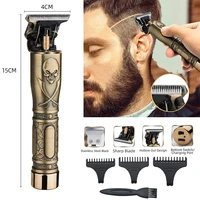 usb rechargeable small portable hair trimmer embossment engraving light weight mini personal home use cordless hair clippers