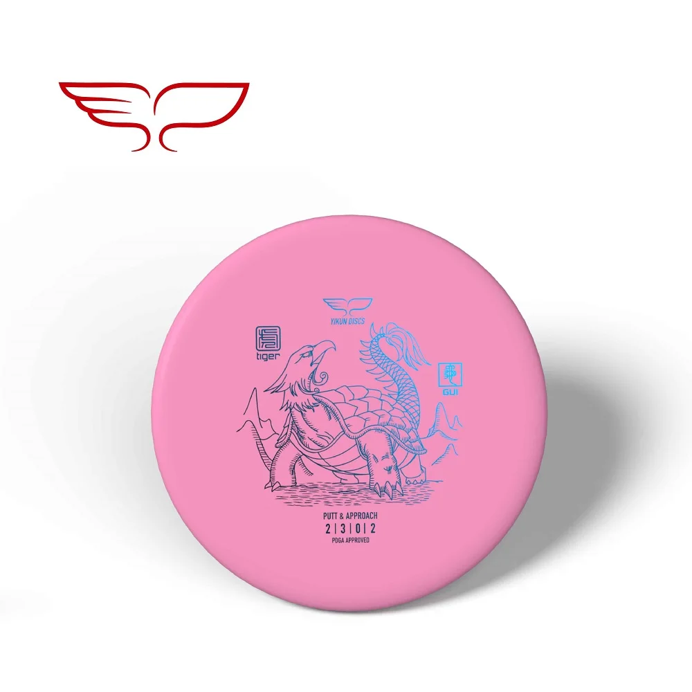 YIKUN диски PDGA одобренный диск Гольф диск Putter Gui Черная пятница - Цвет: Tiger Pink