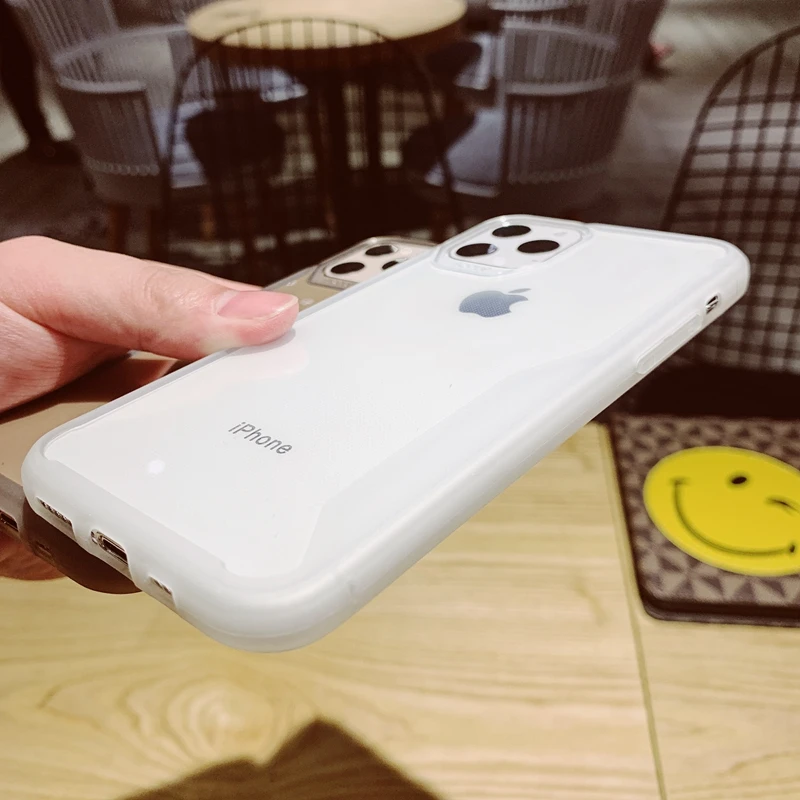 Цветной матовый сверхпрочный защитный прозрачный мягкий силиконовый чехол из