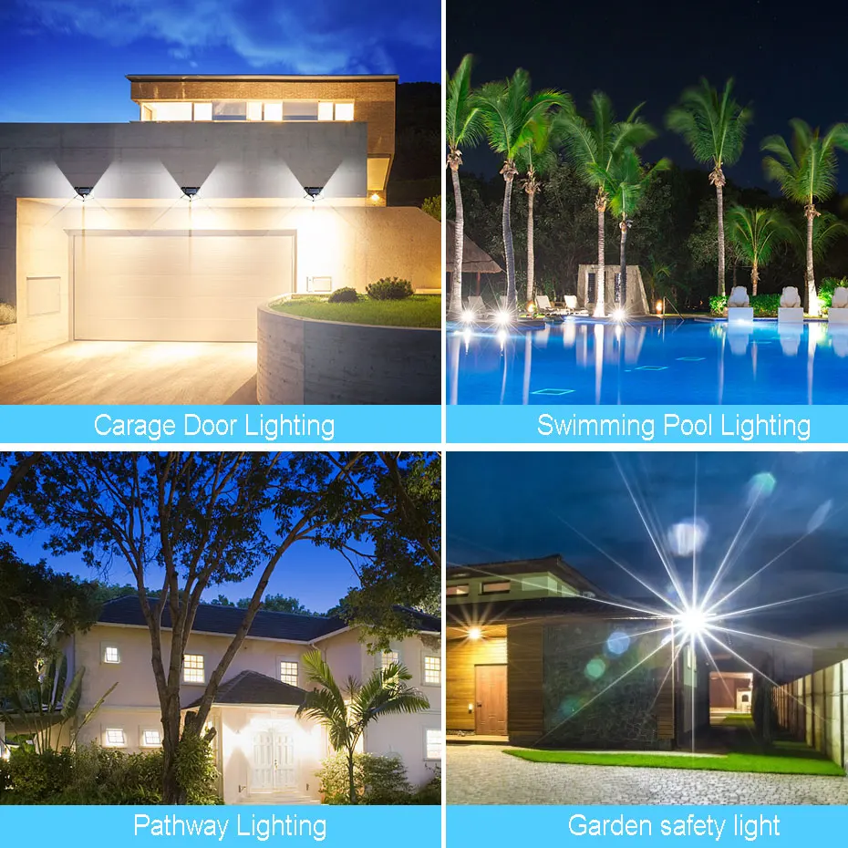 Светодиодная уличная настенная лампа на солнечной батарее водонепроницаемый