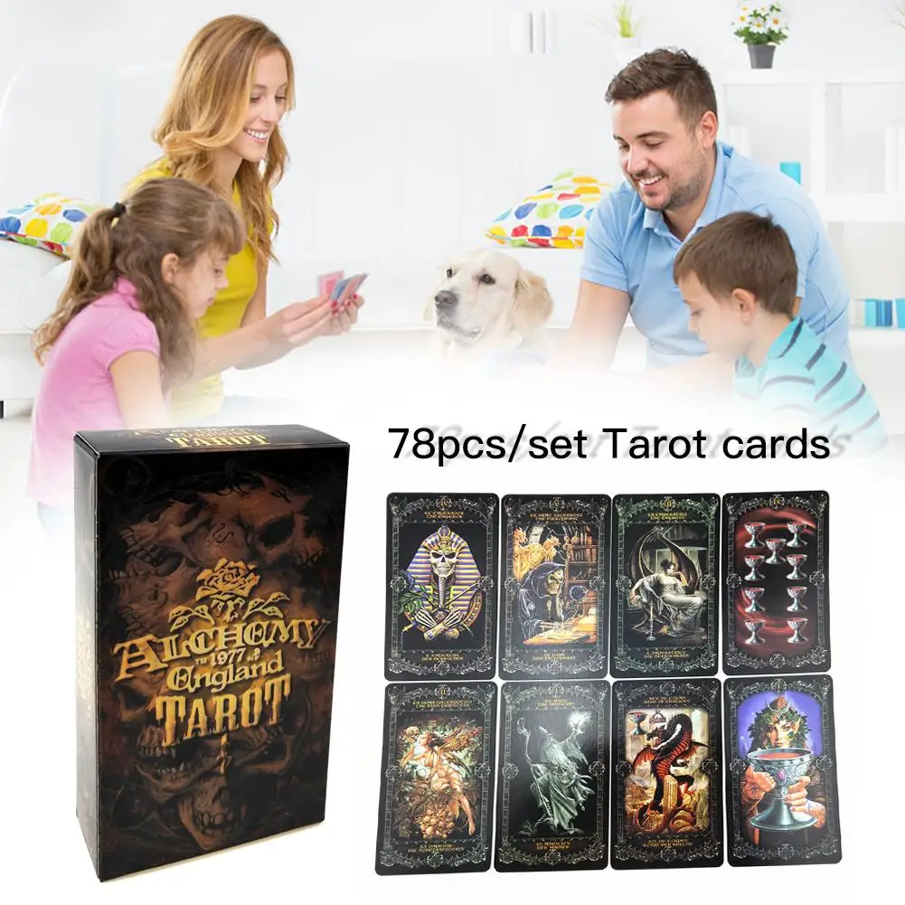 Палубные игральные карты Таро Фэнтези готические для алхимии 1977 английские