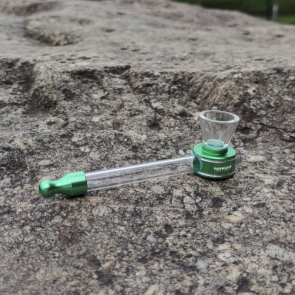 Курительная трубка TOPPUFF из стекла пирекс 4 17 дюйма съемная металлическая