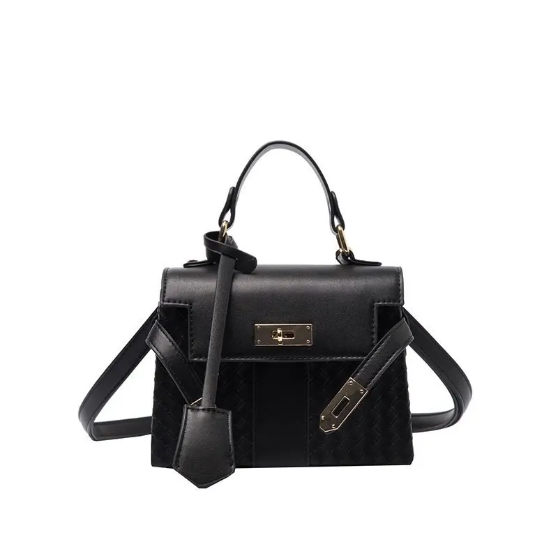 

Bag women's bag 2021 new knitting texture Kelly bag fashion personality One Shoulder Messenger box handbag