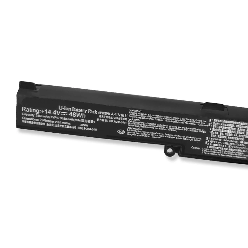 Оригинальный аккумулятор A41N1611 Аккумулятор для ноутбука ASUS ROG GL553 GL553VD GL553VE GL553VW