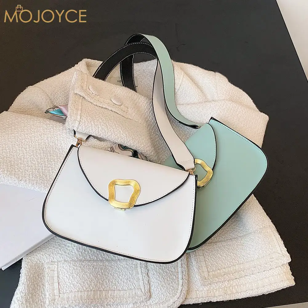 

Модный женский однотонный шелковый шарф из искусственной кожи, дизайнерская сумка через плечо, повседневные женские маленькие сумочки, кош...