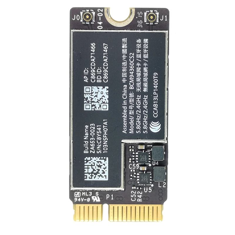 Новый BCM94360CS2 беспроводной AC wifi Bluetooth BT 4 0 аэропорт 802.11Ac карта для Macbook Air 11 дюймов