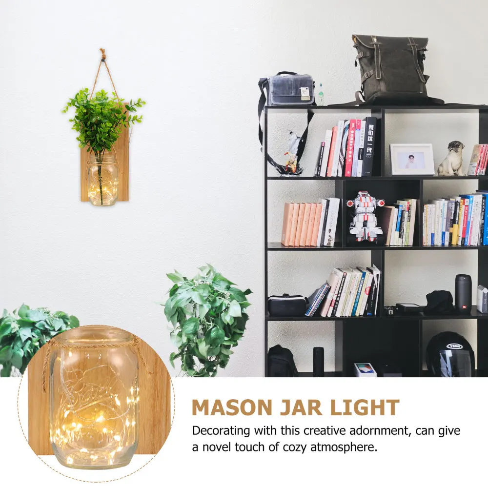 

2 Sets Wall Art Hanging Lights Rustic Wall Sconces Home Decoration