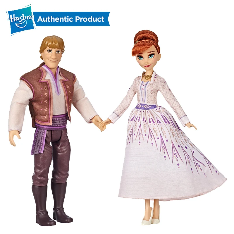 Модные куклы Hasbro Disney Frozen Anna and Kristoff комплект из 2 предметов показанный в фильме |