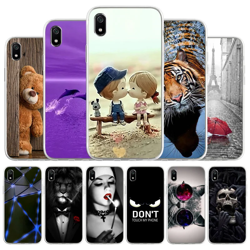

Case For Xiaomi Redmi 7A Cases Silicon Soft Back Cover On Xiaomi Redmi 7A MZB7995IN M1903C3EG 5.45 inch TPU Cool Painted Coque