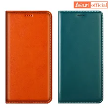 Babylon Genuine Leather Flip Case For Xiaomi Mi 9 8 SE Pro POCO X3 Pro Cover For Redmi 9C NFC 9A 8A 7A 6A 5A Y3 Note 2 3 Cases
