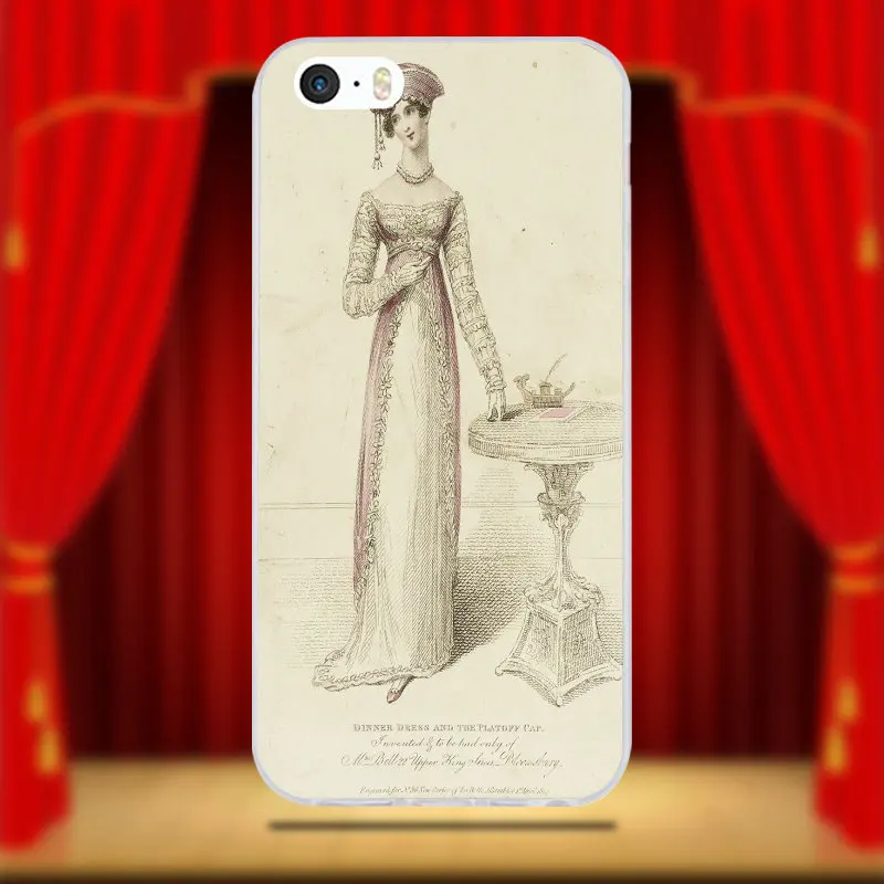 Модная книга Джейн аустен для iPhone 4 4S 5 5S 5C SE 6 6S 7 8 X Plus Coque Shell Мягкие силиконовые