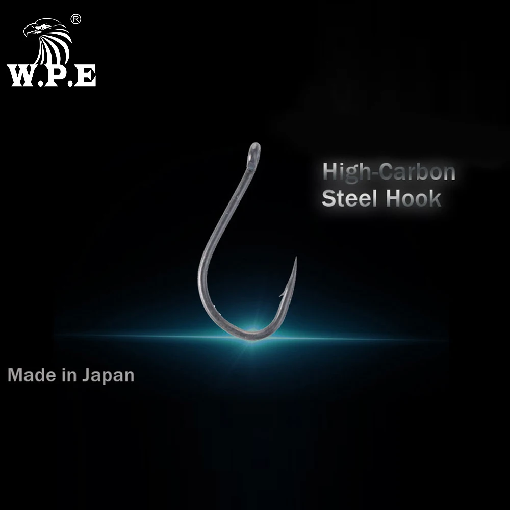 W.P.E фирменный рыболовный крючок с покрытием 30 шт./лот Размер 2 #/4 #/6 #/8 # зазубриной